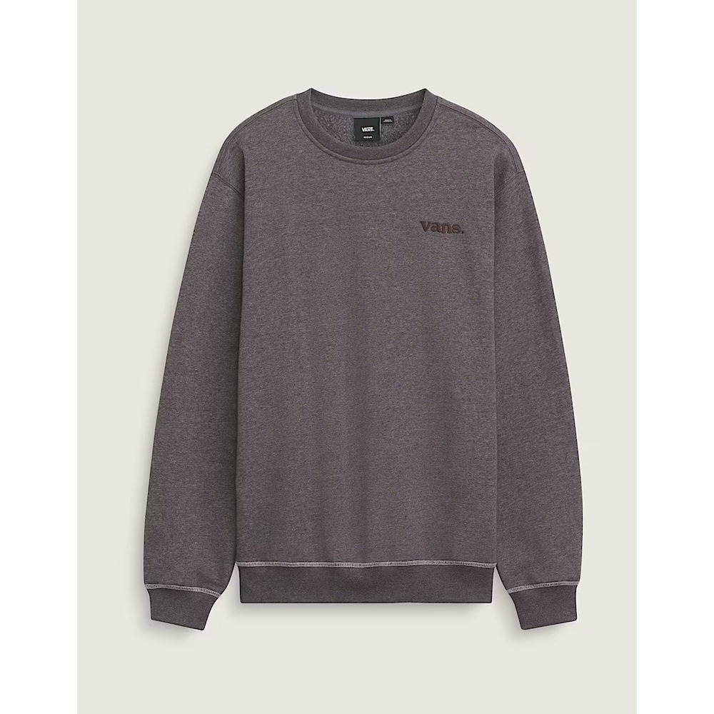 Vans 66 Crew Sweats Gray Pullover Fleece Sweatshirt Womens Size S NWT